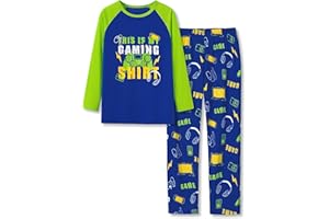 Topgal Boys Girls Pajamas Long Sleeve Sleepwear Trendy Navy Face Tie Dye Checkered 2-Piece PJs Set Comfy Big Kid Size 6-18