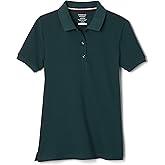 French Toast Women's Cotton Blend Stretch Pique Short Sleeve Polo Shirt