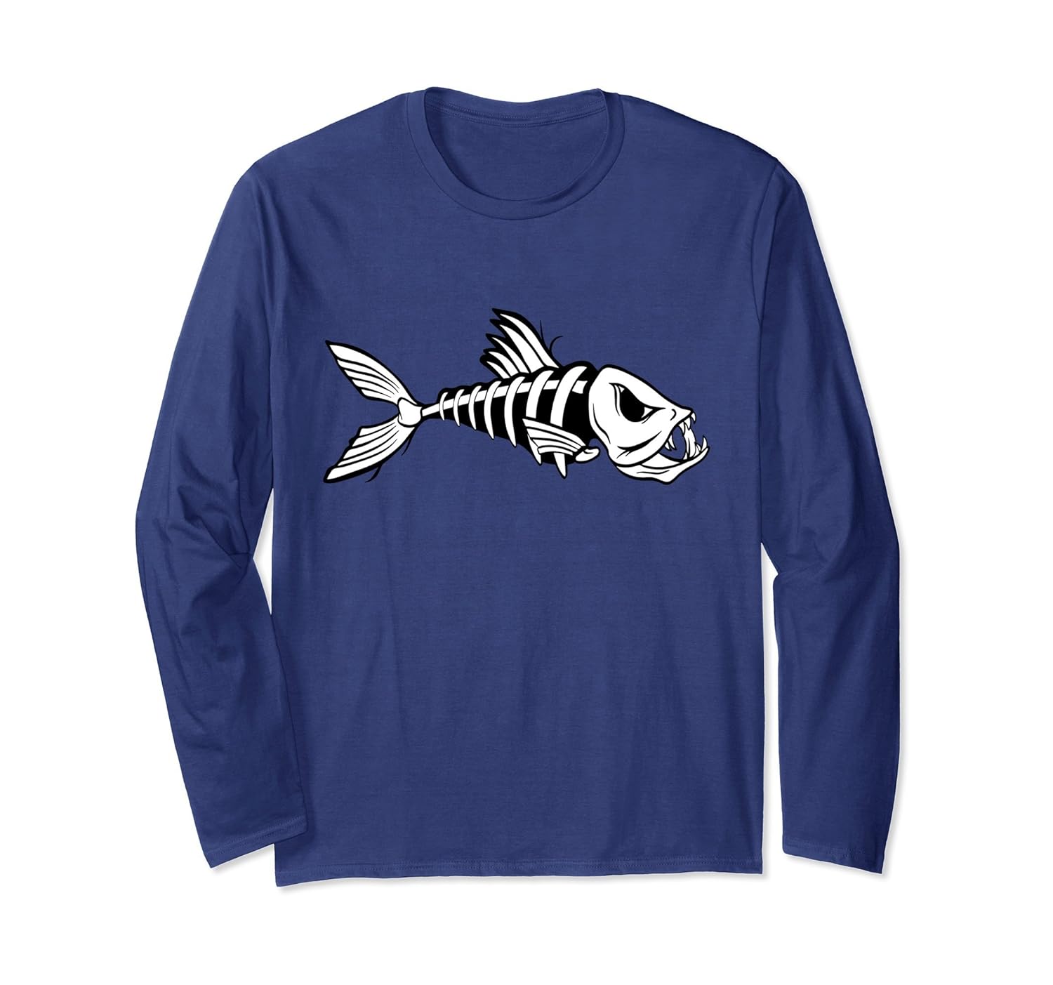 Fish Skeleton Fishing Long Sleeve T Shirt-4LVS – 4loveshirt