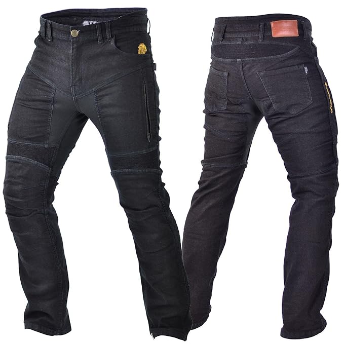 Trilobite Parado Motorrad Jeans Hose L34 Schwarz Herren Stretch Reiß- Abriebfest Elastisch, 38066111