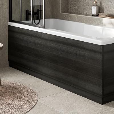 Aurora 1700mm Charcoal Grey MFC Bath Panel with Adjustable Plinth