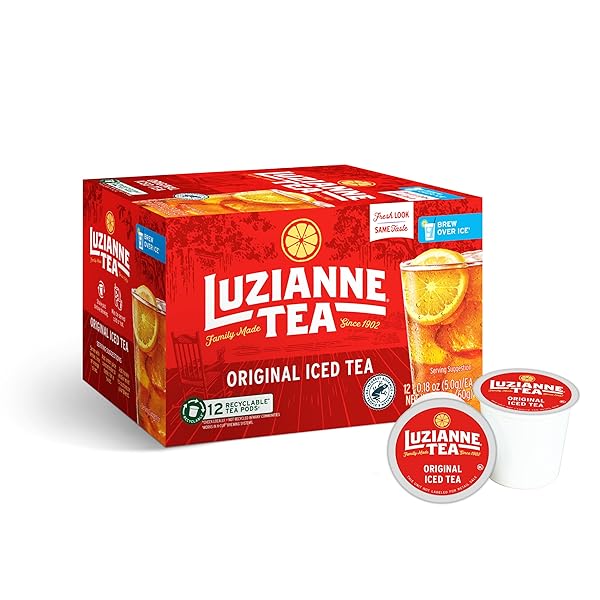LUZIANNE UNSWEETENED ICED TEA SINGLE SERVE PODS, 12CT...