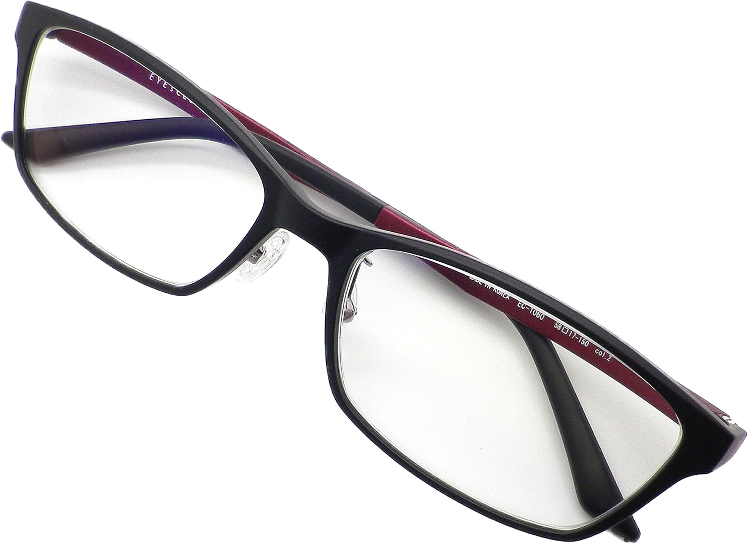 Amazon 大きいサイズ ブルーライトカット 伊達眼鏡おしゃれ かっこいい Uvカット 超弾力 Pc 1060 2 Bkm Rd Xl ファッション眼鏡 通販