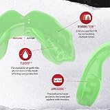 SAFEJAWZ Earth Green Dual Layer Mouth Guard Adult 12+ Case view 4