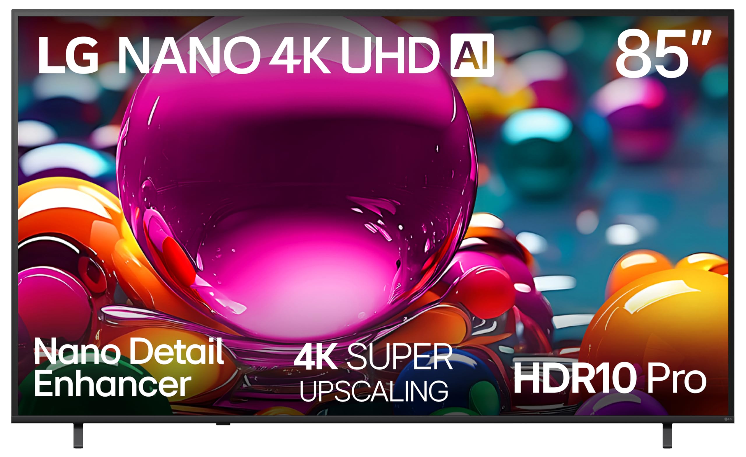LG 85-Inch Class Nano AI 4K NU85 Series Smart TV w/AI Sound Pro, HDR10, AI 4K Super Upscaling, Filmmaker Mode, Wow Orchestra, Compatible with Alexa (85NU850BPUA, 2026)