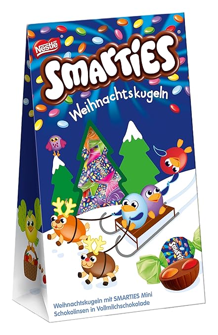 Smarties Weihnachtskugeln, 85 g