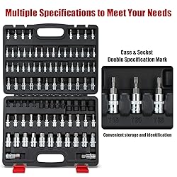 RIMKOLO 92-Piece Allen and Torx Bit Socket