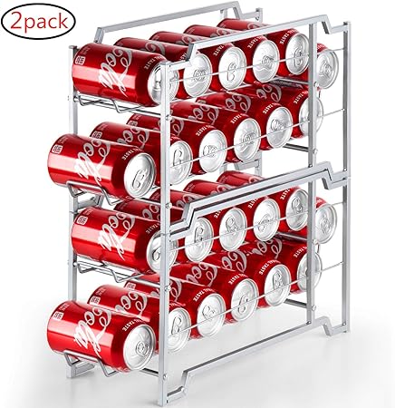 Kitchen Storage Organization 36 Cans Storage Dispenser Food