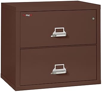 Amazon Com Fireking Fireproof Lateral File Cabinet 2 Drawers Impact Resistant Water Resistant 27 75 H X 31 19 W X 22 13 D Brown Furniture Decor