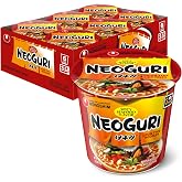 Nongshim Ramen Noodles, Gourmet Instant Ramen cup, Premium Microwavable Noodle Soup, Neoguri Spicy Seafood, 2.64 Ounce (Pack of 6)