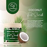 CalmGenix Dead Sea Salt Exfoliating Foot Scrub Coconut Oil Cracked Heel Hard view 7
