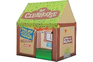 Wilwolfer Kids Play Tent Indoor: Boys Clubhouse Tent for Kids with Roll up Door and Windows for Outdoor Games - Cute Playhous