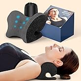 ZAMAT Neck and Shoulder Relaxer with Magnetic Therapy Pillowcase, Neck Stretcher Chiropractic Pillows for Pain Relief, Cervical Traction Device for Relieve TMJ Headache Muscle Tension Spine Alignment