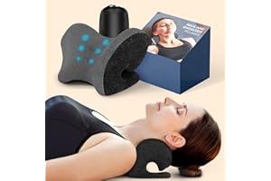 ZAMAT Neck and Shoulder Relaxer with Magnetic Therapy Pillowcase, Neck Stretcher Chiropractic Pillows for Pain Relief, Cervical Traction Device for Relieve TMJ Headache Muscle Tension Spine Alignment