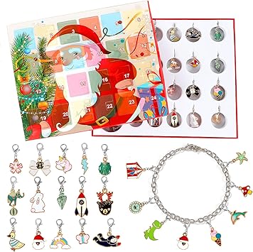 Regali Di Natale Per Ragazze.Vamei Calendario Dell Avvento Bambini Regali Di Natale Per Ragazze Braccialetto Ragazze Braccialetto Collana Fai Da Te Regali Di Compleanno Unicorno Regali A Sorpresa Include Bracciale E Collana B Amazon It Giochi E Giocattoli