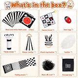 HappyKidsClub Black and White Sensory Toys Set for Newborns 0-6 Months view 5