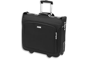 LONDON FOG Buckingham 44-Inch Wheeled Garment Bag, Black