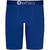 Ethika Mens Staple Boxer Brief | *Solids* | Ride-Up Comfort. Built with premium stretch fabric for enhanced wear. Features signature design details. Style: Winner Blue.