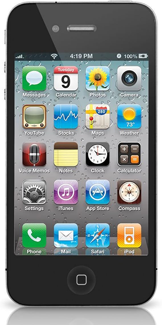 Apple Iphone 4 16gb A1332 Gsm Factory Unlocked No Warranty Black Amazon Co Uk Electronics
