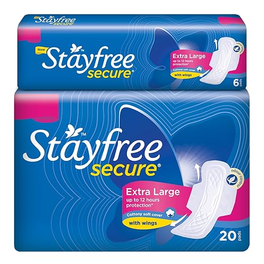 Buy Stayfree Secure Cottony Soft Pads 20 Count (Pack of 2, Extra