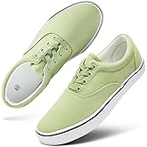 yageyan Men’s Low Top Canvas Walking Shoes Lace-up Fashion Sneakers Casual