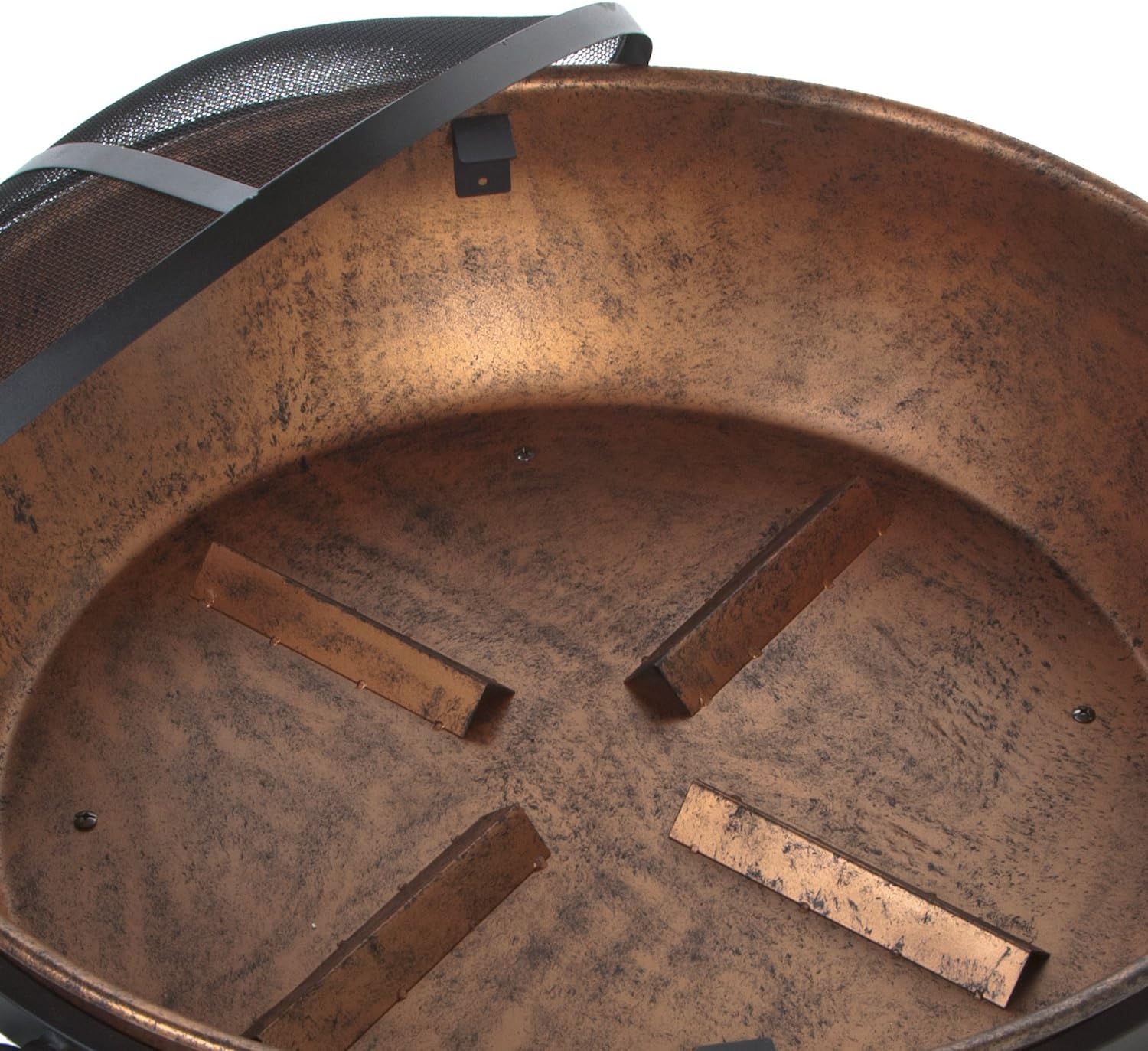 DeckMate 991049 Kay Home Product'S Avondale Steel Fire Bowl, Copper Colored : Garden & Outdoor