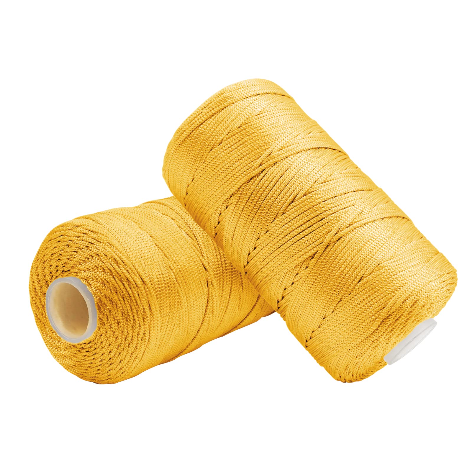Uiopa Macrame Cord 1.5mm x 400m, Nylon Macrame Yarn for Crochet and Knitting, Golden Crochet Yarn for Wall Hangings, Dream Catchers, Jewelry Making, DIY Craft Project