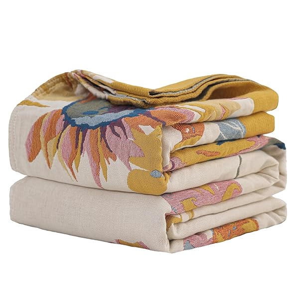 BOHO COTTON THROW BLANKET – LARGE SOFT ALL-SEASON...