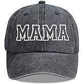 HHNLB Funny Mama Hats for Women, Adjustable Cotton Mom Embroidered Baseball Cap