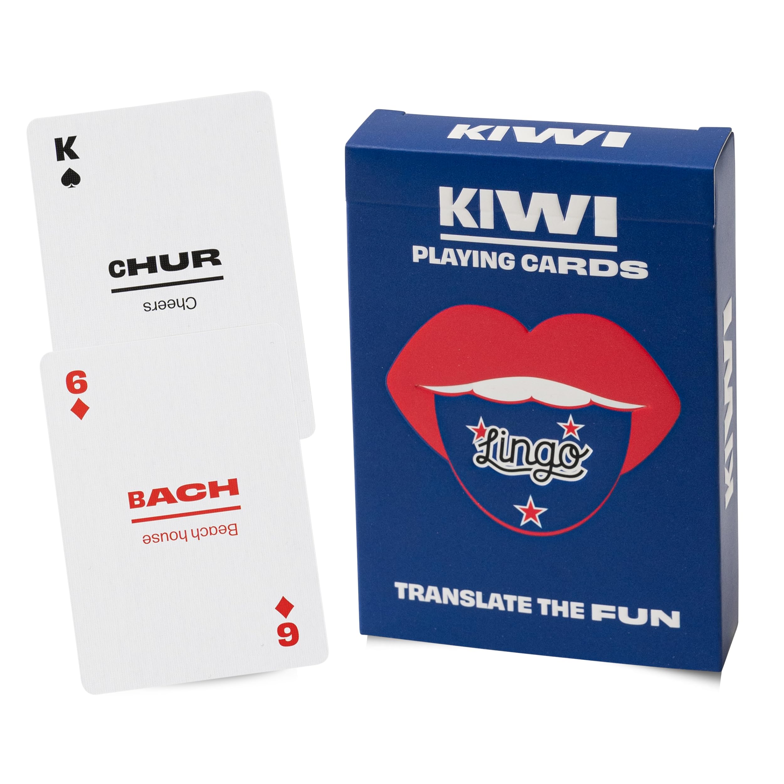 Lingo Slang Playing Cards | Language Learning Game Set | Fun Visual Flashcard Deck to Increase Vocabulary and Pronunciation Skills (Kiwi Slang)