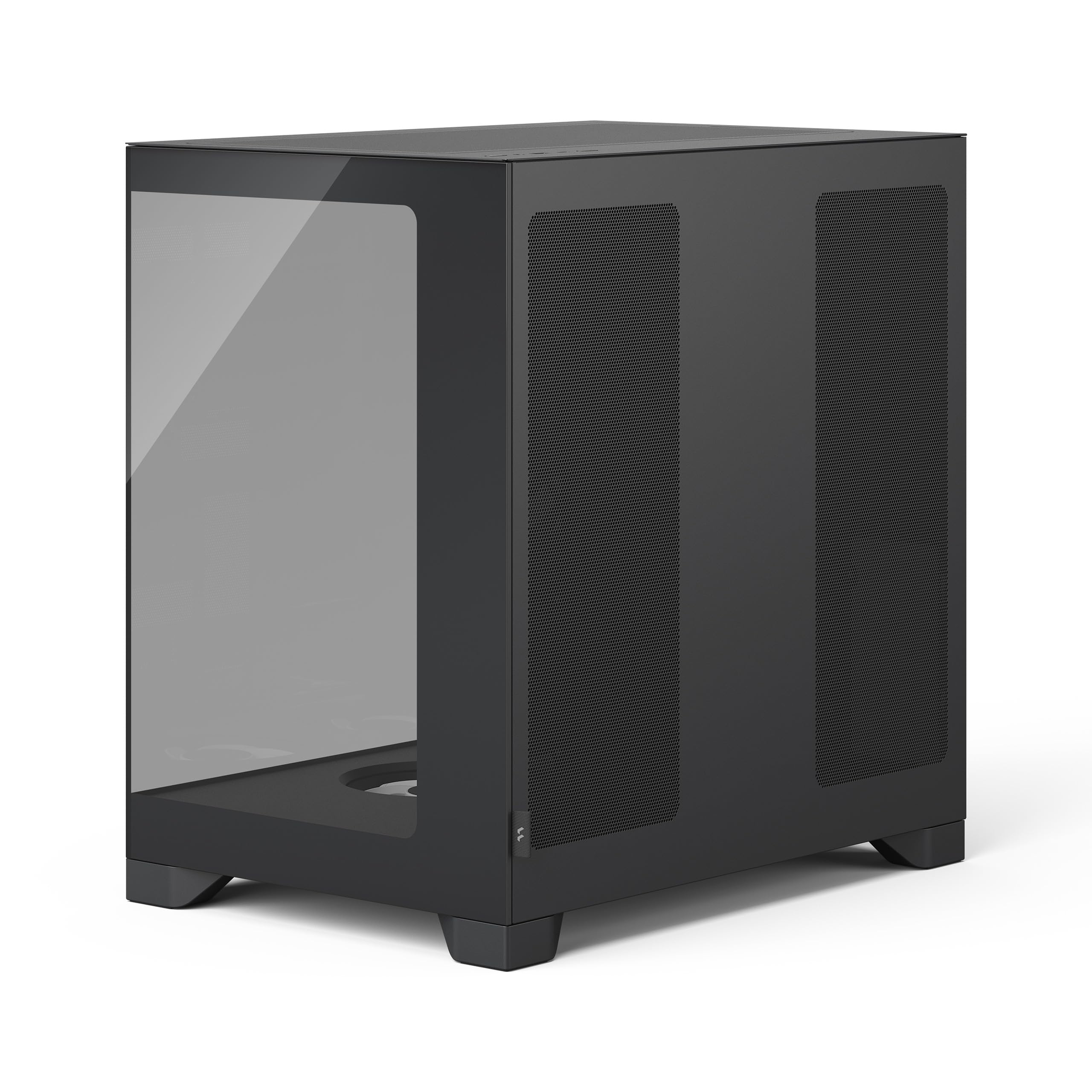 Fractal Design Pop 2 Vision Black RGB PC‑Gaming‑Gehäuse mit Panoramaglas – Dual‑Kammer‑Design – 4 RGB‑Reverse‑Lüfter – ATX/E‑ATX/mATX/ITX 3