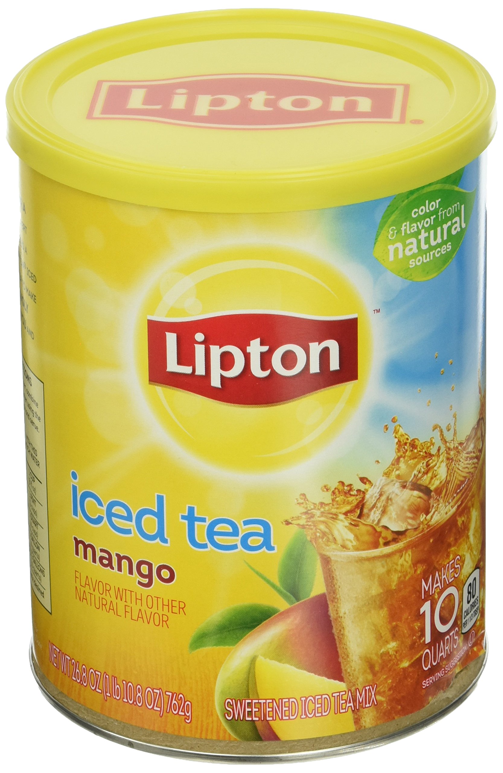 Lipton Iced Tea Mix, Peach 10 qt (Pack of 6) Grocery Tea