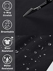 TACVASEN Mens Capri Pants Below Knee Athletic