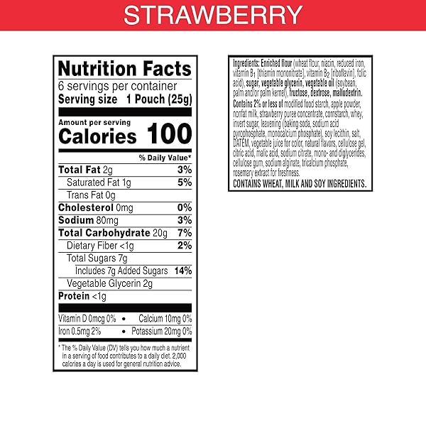 SPECIAL K BAR PASTRY CRISPS, 100 CALORIE SNACKS, BREAKFAST BARS, STRAWBERRY, 5.28OZ BOX (12 CRISPS)