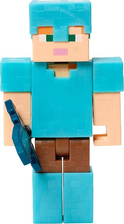 Amazon マインクラフト アレックス イン ダイヤモンド アーマー フィギュア ロボット 子ども向けフィギュア おもちゃ