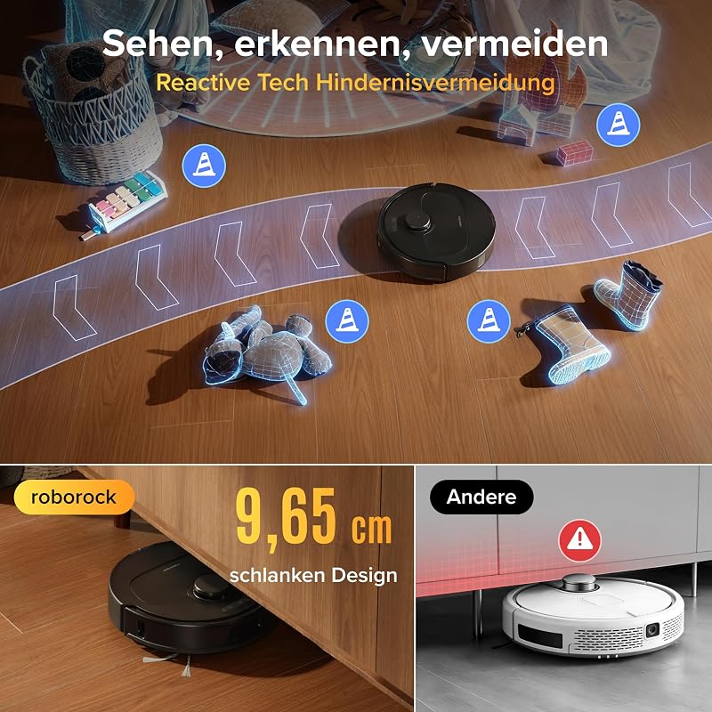 Qrevo S Pro Set Saugroboter mit Wischfunktion, 18.500 Pa Saugkraft
