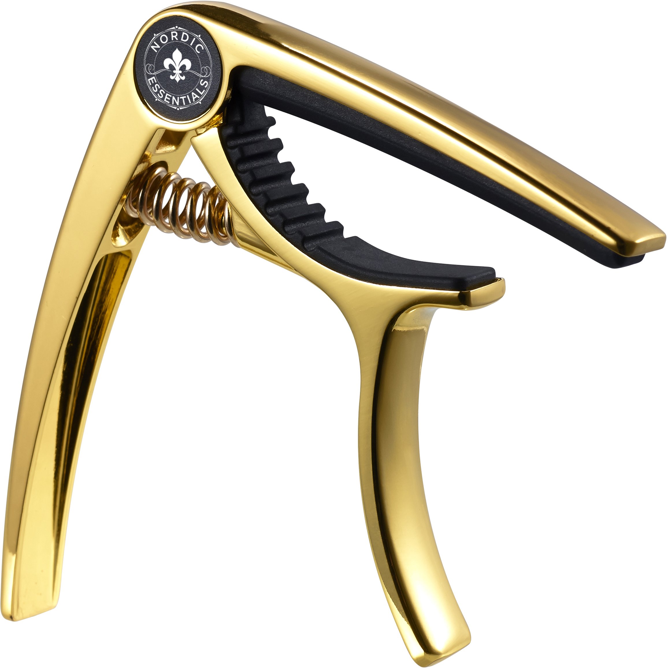 Guitar Capo Deluxe for Acoustic Guitars, Ukulele, Banjo, Mandolin, Bass - Made of Premium Quality Zinc Alloy for 6 & 12 String Instruments - Luxury Accessories by Nordic Essentials