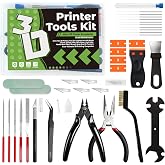 40PCS 3D Printer Tools Kit with Storage Case for FDM 3D Printing | 3D Printer Accessories: Scrapers, Nozzle Cleaning Tools, Metal Files, Brushes, Tweezers for Print Cleaning &amp; Removal
