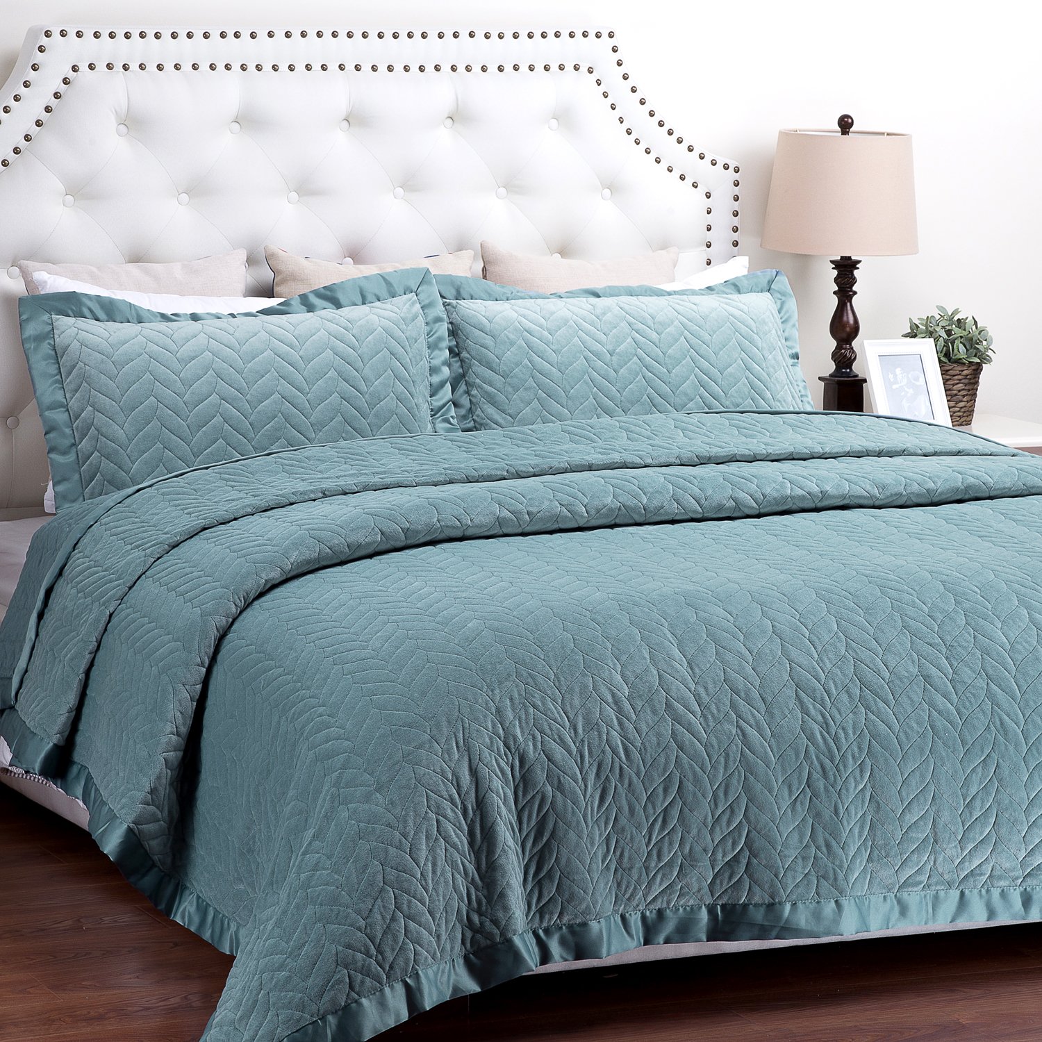 Velvet Quilt Set King(106\