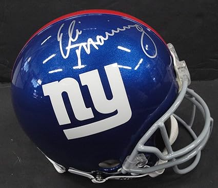 eli manning signed football