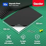 GAUDER Self-Adhesive Magnetic Sheets 153 x 102 mm 10 pcs Cuttable view 3