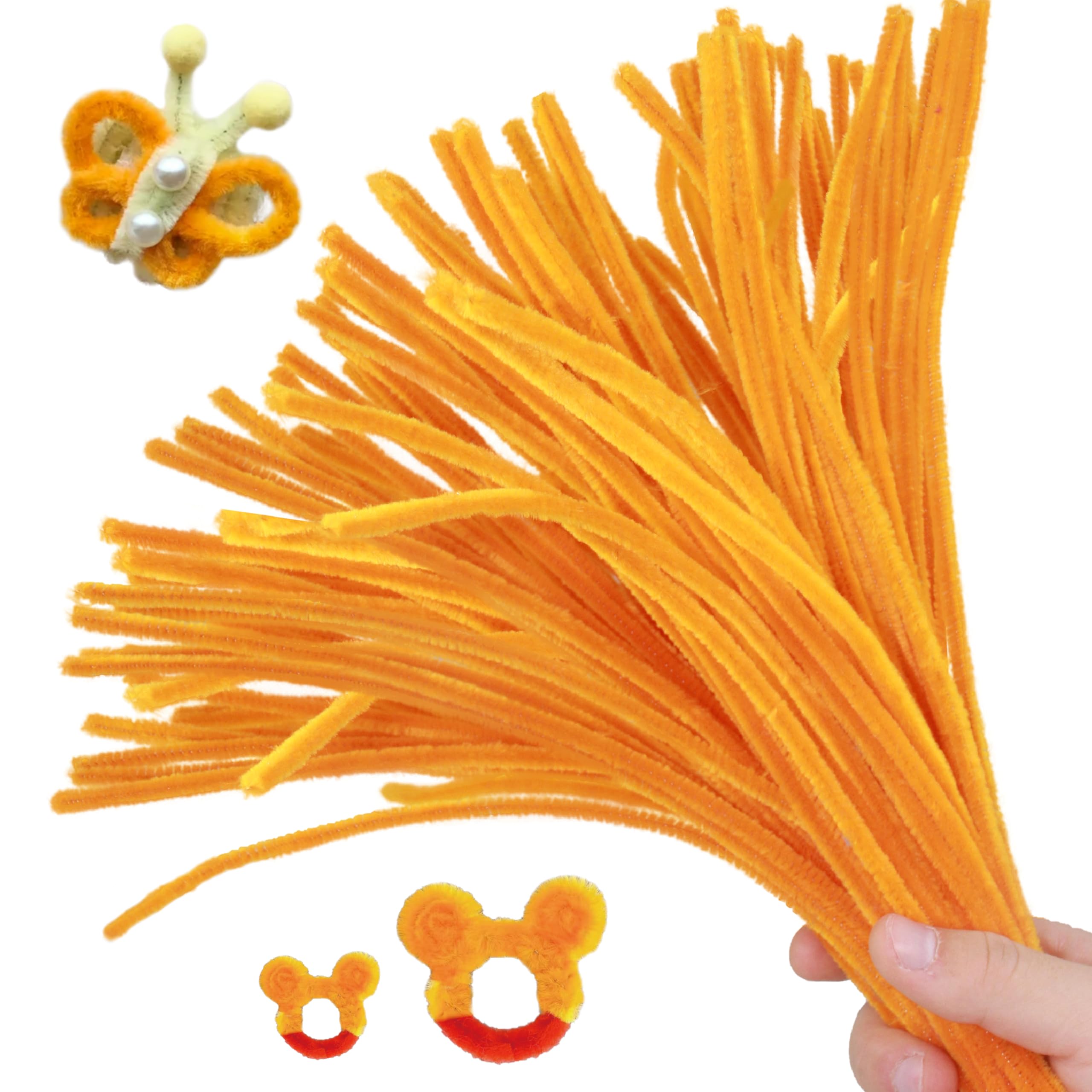 ESUOHYM 200PCS Upgraded Deep Yellow Colors Pipe