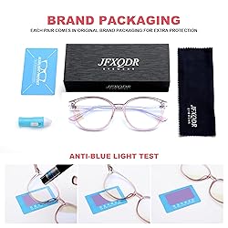 JFXQDR Women's Blue Light Blocking Glasses, TR90
