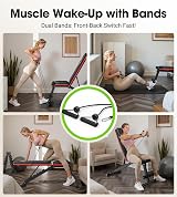 FLYBIRD Adjustable Bench Weight Bench 8-Position Backrest 3-Position Footrest view 7