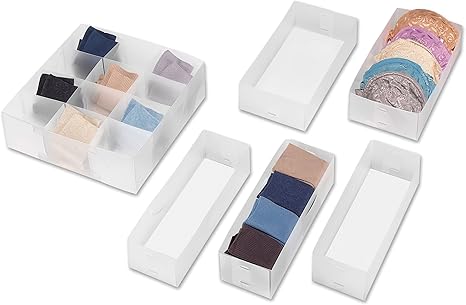 Whitmor 6064 A186 Drawer Organizers Small 6 Count Amazon Ca Home