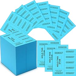 Kosiz 1000 Sheets 5 Bid Raffle Ticket Sheets