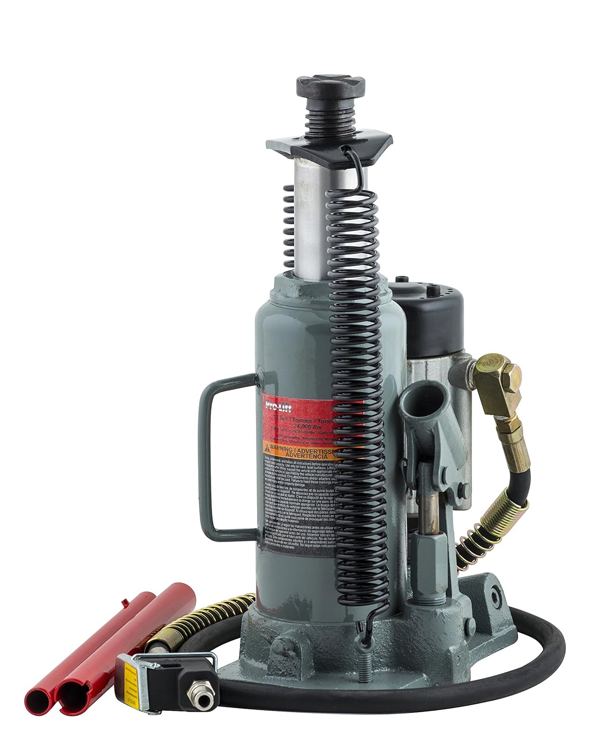 11.03 Width 9.45 Length ProLift BA12D 12 Tons Air Bottle Jack 7.09 Height