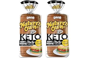 GENERIC Nature's Own Keto Bread: Your Essential Low-Carb Partner - No Preservatives, No HFCS - 1g Net Carbs - Elevate Your Keto Lifestyle (Pack of 2)