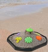 TENLITE 70cm Black Plastic Mixing Tray Mortar Sand Cement Plaster Spot Messy view 3