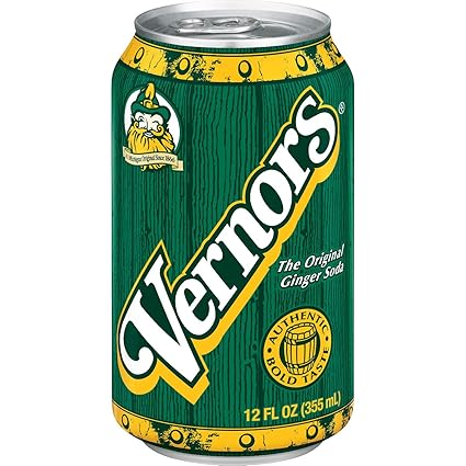 Amazon Com Vernor S Ginger Ale Soda 12 Ounce 24 Cans Soda Soft Drinks Grocery Gourmet Food